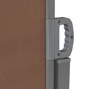 vidaXL barna behúzható oldalsó napellenző 160 x 600 cm