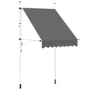 vidaXL kézzel feltekerhető antracit napellenző 150 cm