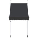 vidaXL kézzel feltekerhető antracit napellenző 150 cm