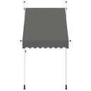 vidaXL kézzel feltekerhető antracit napellenző 150 cm