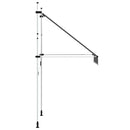 vidaXL kézzel feltekerhető antracit napellenző 150 cm