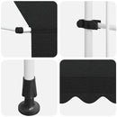 vidaXL kézzel feltekerhető antracit napellenző 150 cm