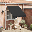 vidaXL kézzel feltekerhető antracit napellenző 200 cm