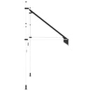 vidaXL kézzel feltekerhető antracit napellenző 250 cm