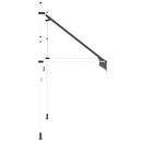 vidaXL kézzel feltekerhető antracit napellenző 250 cm