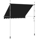 vidaXL kézzel feltekerhető antracit napellenző 250 cm