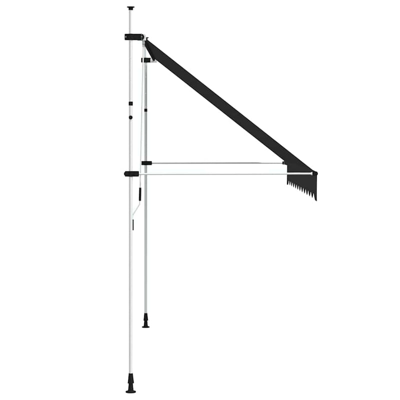 vidaXL kézzel feltekerhető antracit napellenző 300 cm