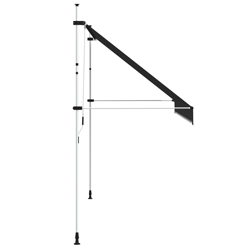 vidaXL kézzel feltekerhető antracit napellenző 350 cm