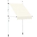 vidaXL kézzel feltekerhető napellenző krém, 150 cm