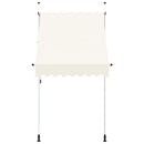 vidaXL kézzel feltekerhető napellenző krém, 150 cm