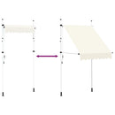 vidaXL kézzel feltekerhető napellenző krém, 150 cm