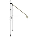 vidaXL kézzel feltekerhető krémszínű napellenző 250 cm