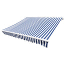 vidaXL kék és fehér poliészter pótszövet napellenzőhöz 350 x 250 cm