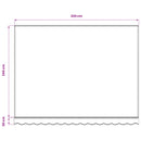 vidaXL kék és fehér poliészter pótszövet napellenzőhöz 350 x 250 cm