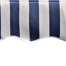 vidaXL kék és fehér poliészter pótszövet napellenzőhöz 450 x 300 cm
