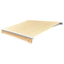 vidaXL narancssárga-fehér vászon napellenző tető 350 x 250 cm