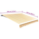 vidaXL narancssárga-fehér vászon napellenző tető 350 x 250 cm