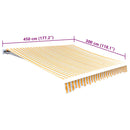 vidaXL narancssárga-fehér vászon napellenző tető 450 x 300 cm