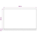 vidaXL szürke poliészter pótszövet napellenzőhöz 500 x 300 cm