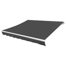 vidaXL szürke poliészter pótszövet napellenzőhöz 600 x 300 cm