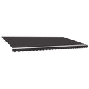 vidaXL szürke poliészter pótszövet napellenzőhöz 600 x 300 cm