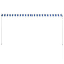 vidaXL feltekerhető kék és fehér napellenző 250 x 150 cm