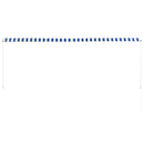 vidaXL feltekerhető kék és fehér napellenző 350 x 150 cm