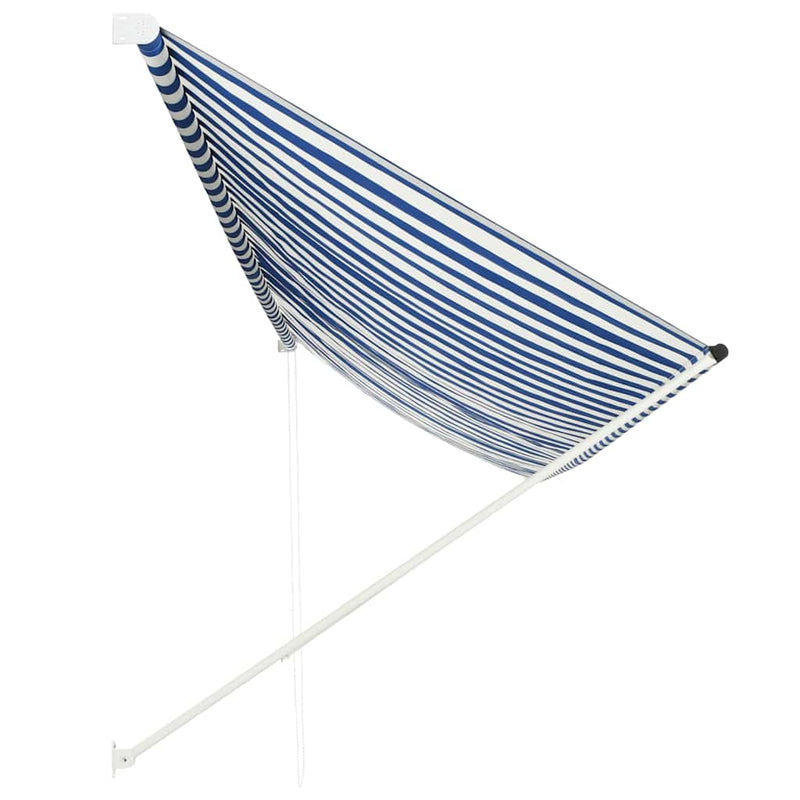 vidaXL feltekerhető kék és fehér napellenző 400 x 150 cm