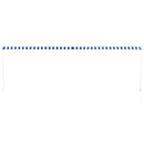 vidaXL feltekerhető kék és fehér napellenző 400 x 150 cm