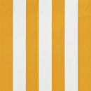 vidaXL feltekerhető sárga és fehér napellenző 200 x 150 cm