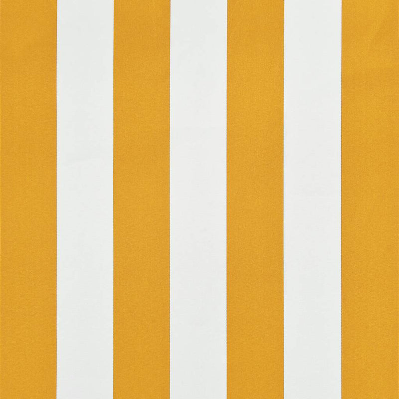 vidaXL feltekerhető sárga és fehér napellenző 200 x 150 cm