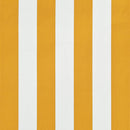 vidaXL feltekerhető sárga és fehér napellenző 300 x 150 cm