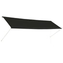 vidaXL feltekerhető antracitszürke napellenző 400 x 150 cm
