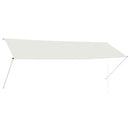 vidaXL feltekerhető krémszínű napellenző 350 x 150 cm