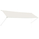 vidaXL feltekerhető krémszínű napellenző 400 x 150 cm