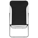 vidaXL 2 db fekete acél/oxford szövet összecsukható strandszék