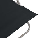 vidaXL 2 db fekete acél/oxford szövet összecsukható strandszék