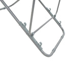 vidaXL 2 db piros acél/oxford szövet összecsukható strandszék