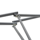 vidaXL fekete függőágy összecsukható állvánnyal