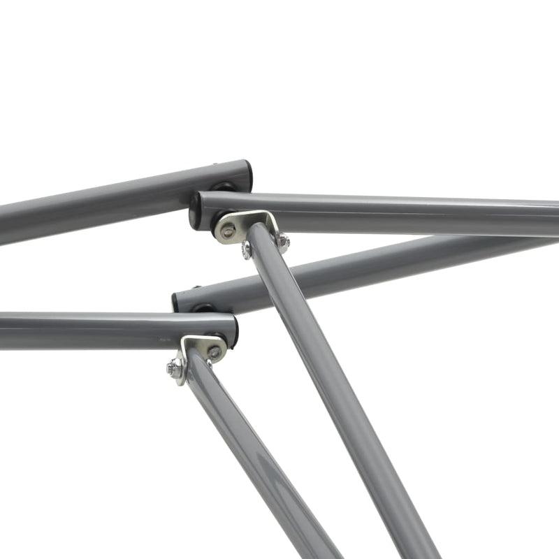 vidaXL fekete függőágy összecsukható állvánnyal