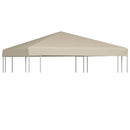 vidaXL bézs pavilon tetőponyva 310 g/m² 3 x 3 m