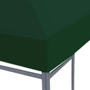 vidaXL zöld pavilon tetőponyva 310 g/m², 3 x 3 m