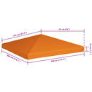 vidaXL narancssárga pavilon tetőponyva 310 g/m², 3 x 3 m