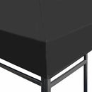 vidaXL szürke pavilon tetőponyva 310 g/m², 3 x 3 m