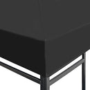 vidaXL szürke pavilon tetőponyva 310 g/m², 4 x 3 m
