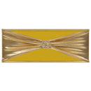 vidaXL 25 db aranyszín nyúlékony székcsík gyémántcsattal