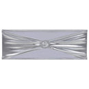 vidaXL 25 db ezüstszín nyúlékony székcsík gyémántcsattal