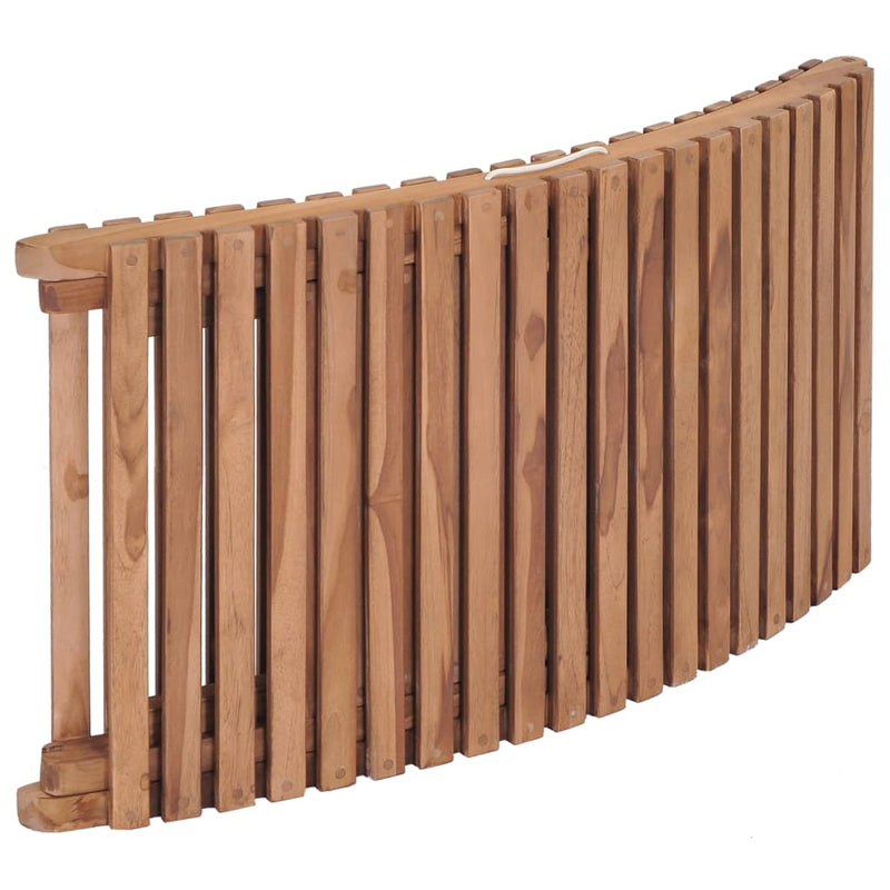 vidaXL összecsukható tömör tíkfa napozóágy