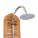 vidaXL tömör tíkfa kerti zuhany 70 x 75 x 204 cm