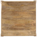 vidaXL tömör mangófa dohányzóasztal 80 x 80 x 40 cm